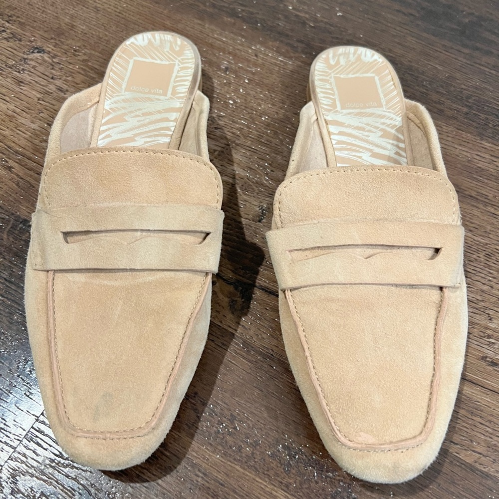 Dolce Vita Loafer Slides - Tan & Black